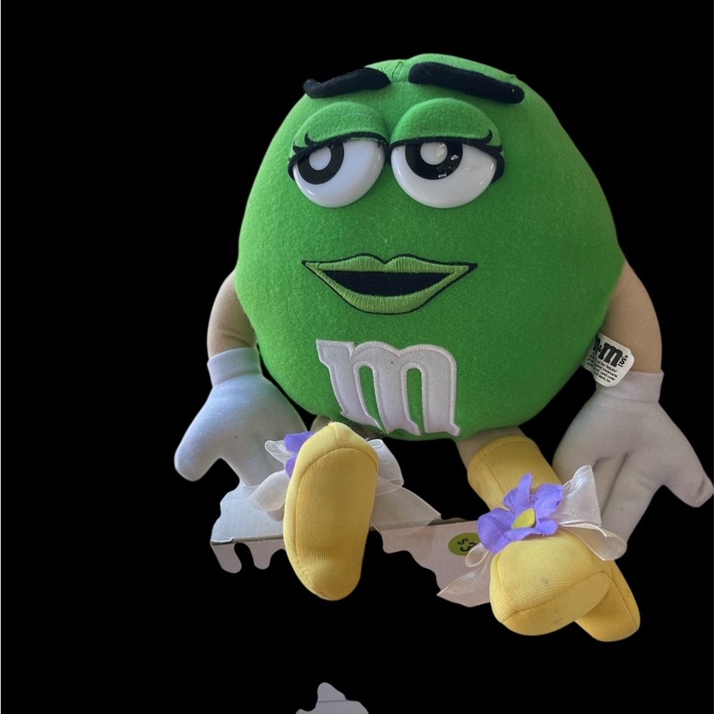 M&M'S Green Character Plush with Yellow Shoes